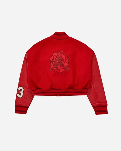 Shop Jordan Brand Jordan X Teyana Taylor Varsity Jacket In Red