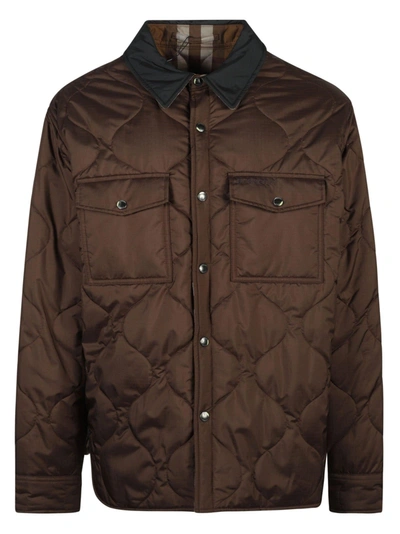 Shop Burberry Collam Jacket In Dark Truffle Brown