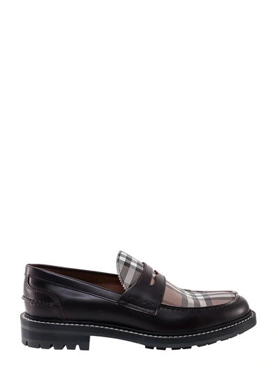 Shop Burberry Loafer In Brown