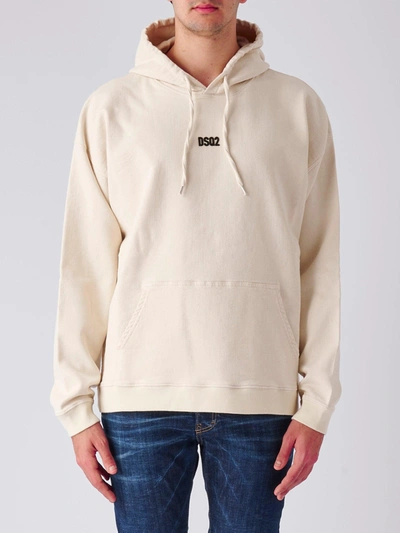Dsquared2 Felpa Uomo Sweatshirt In Bianco | ModeSens