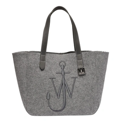 Shop Jw Anderson J.w. Anderson Belt Tote Shoulder Bag In Grey