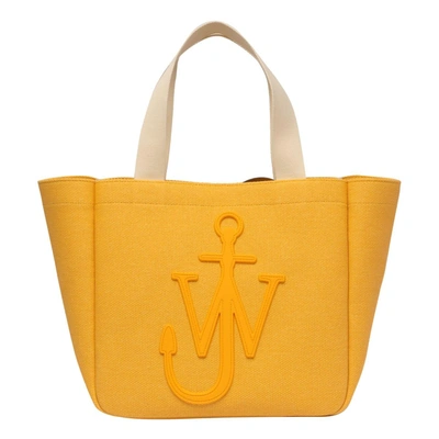 Shop Jw Anderson J.w. Anderson Logo Cabas Tote Bag In Yellow