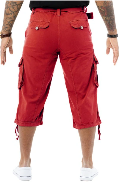 X-ray Belted Cargo Shorts In Jester Red