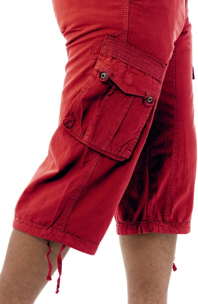 X-ray Belted Cargo Shorts In Jester Red