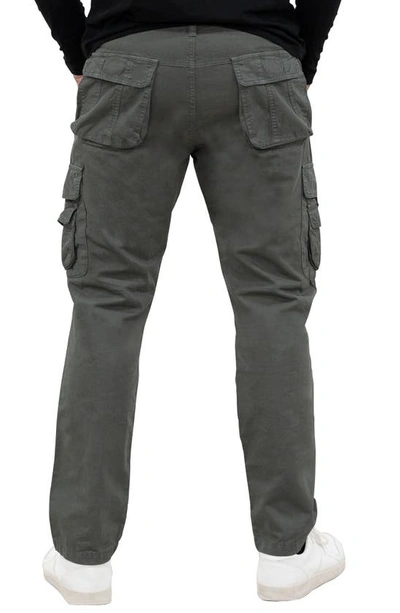 X-ray Utility Cotton Cargo Pants In Grey