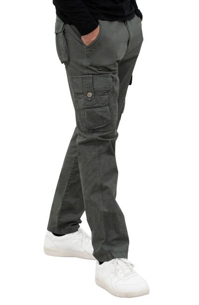 X-ray Utility Cotton Cargo Pants In Grey