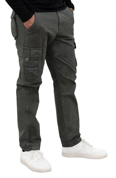X-ray Utility Cotton Cargo Pants In Grey
