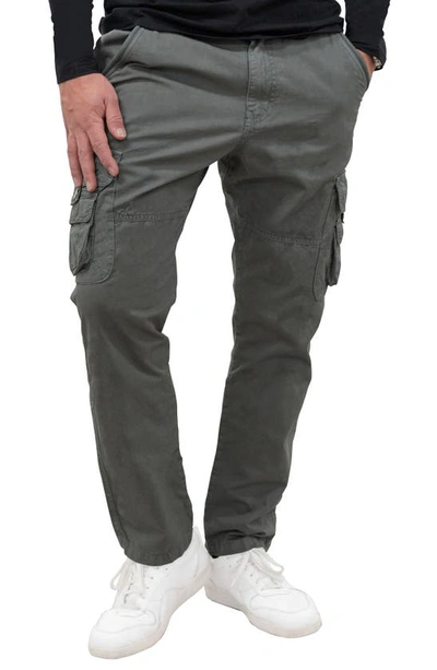 X-ray Utility Cotton Cargo Pants In Grey