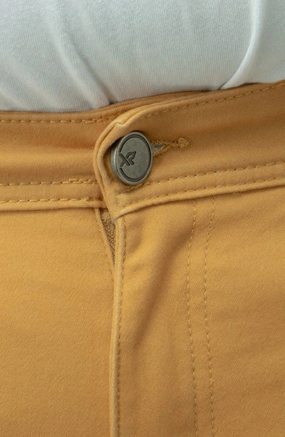 X-ray Commuter Stretch Cotton Blend Pants In Mustard