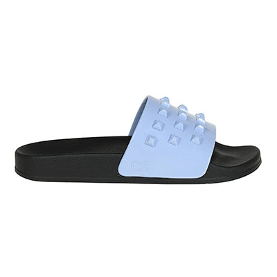 Shop Carmen Sol Franco Slides In Baby Blue