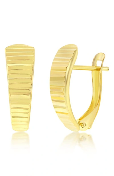 Shop Simona 14k Gold Lined Hoop Earrings