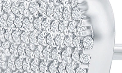 Simona Heart Design Diamond Stud Earrings, (0.25 Ct. T.w.) 108 Stones In Sterling Silver In Silver