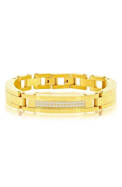 Shop Blackjack Pavé Cz Bracelet In Gold