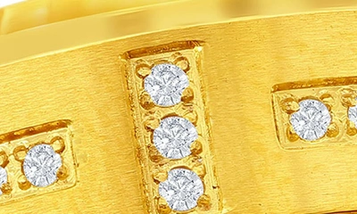 Shop Blackjack Cubic Zirconia Band Ring In Gold