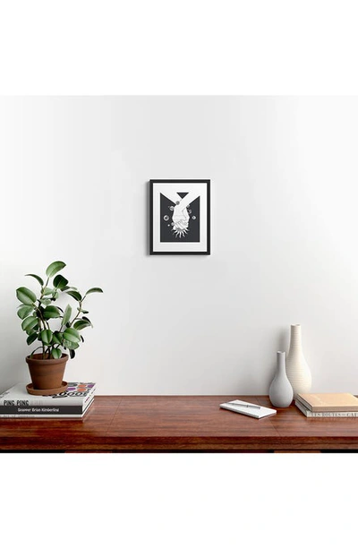 Deny Designs Everything Revolves Around Us Framed Wall Art In Black-white