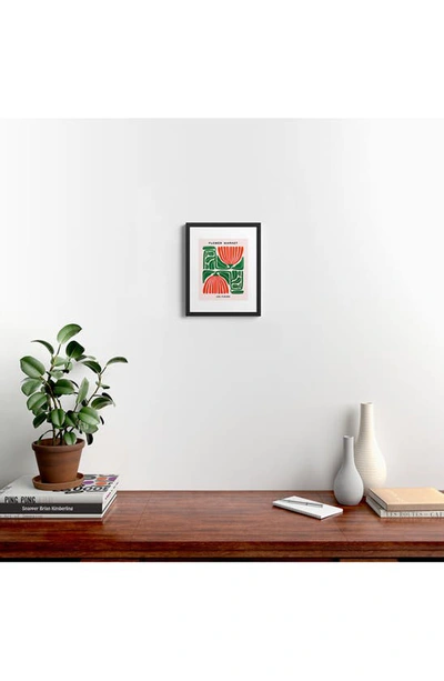 Shop Deny Designs 'pippin Ferns Les Fleurs' By Ayeyokp Framed Wall Art In Green