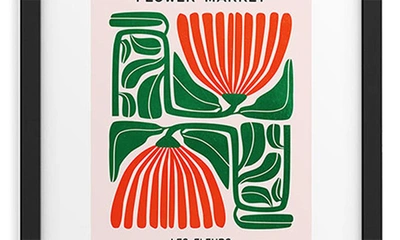 Deny Designs 'pippin Ferns Les Fleurs' By Ayeyokp Framed Wall Art In Green