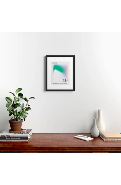 Deny Designs 'angel Numbers' By Mambo Art Studio Framed Wall Art In Beige
