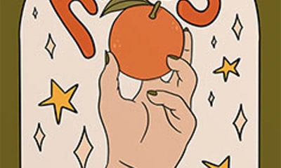 Shop Deny Designs 'aries Orange Doodle' By Meg Framed Wall Art