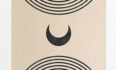 Deny Designs 'moon On Mountain' By Emanuela Carratoni Framed Wall Art In Black-white