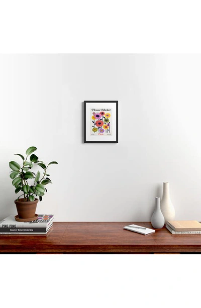 Deny Designs 'paris Botanica Edition' By Ayeyokp Framed Wall Art In Black