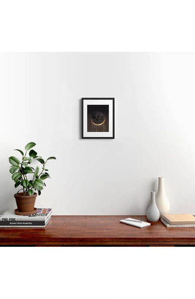 Shop Deny Designs 'eclipse' By Emanuela Carratoni Framed Wall Art In Black
