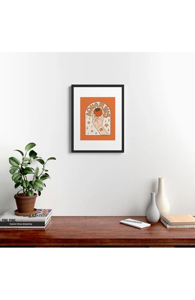 Shop Deny Designs 'aquarius Persimmon Doodle' By Meg In Orange