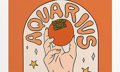 Shop Deny Designs 'aquarius Persimmon Doodle' By Meg In Orange