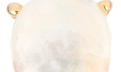 Adornia Fine Moonstone Pear Stud Earrings In White