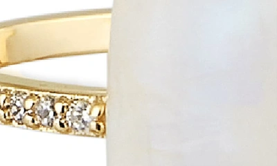 Shop Adornia Fine Marquis Moonstone Ring In White