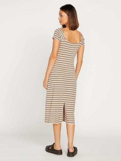 Shop Volcom All Booed Up Dress - Taupe In Beige