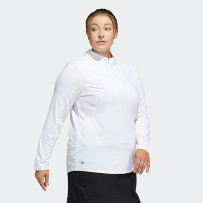 Shop Adidas Originals Women's Adidas Ultimate365 Golf Shirt (plus Size) In White