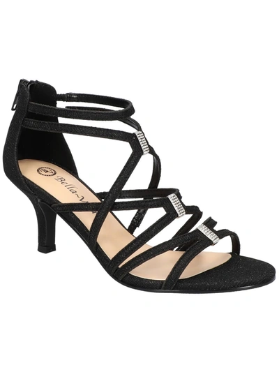 Bella Vita Karlette Womens Open Toe Slip On Strappy Sandals In Multi