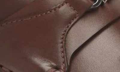 Ferragamo Gancini-ornament Driver Loafers In Cocoa Brown