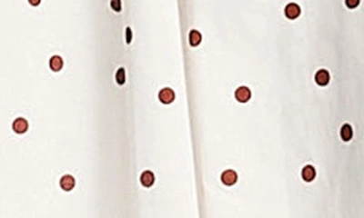 Shop Asos Design Polka Dot Shirred Cotton Sundress In White Multi