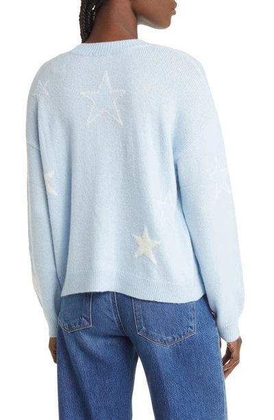 Rails Perci Star Sweater In Powder Blue White Stars