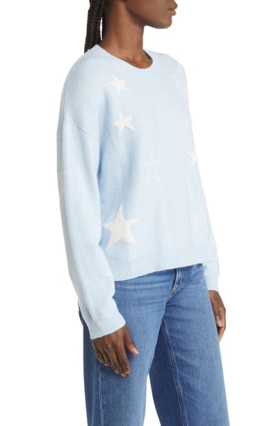 Rails Perci Star Sweater In Powder Blue White Stars