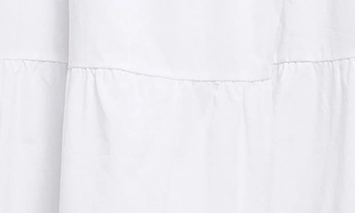 Shop English Factory Ruffle Detail Midi Dress In White