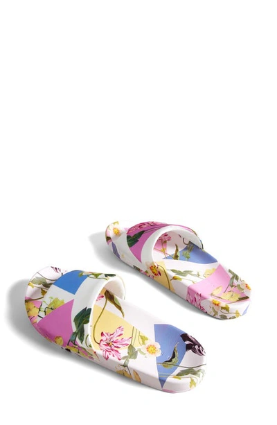 Shop Ted Baker Azzlya Floral Slide Sandal In White