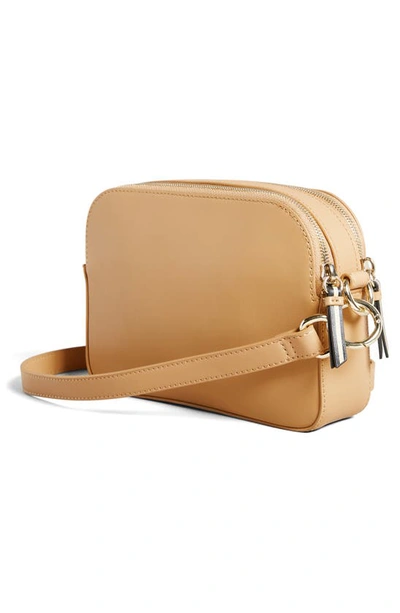 Shop Ted Baker Darcelo Leather Crossbody Bag In Camel