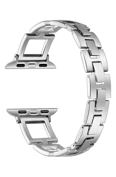 Shop The Posh Tech Journey Stainless Steel Apple Watch® Watchband In Silver