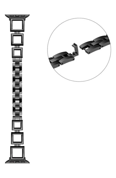 The Posh Tech Journey Stainless Steel Apple Watch® Watchband In Black