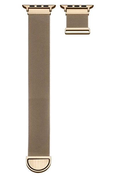 Shop The Posh Tech Infinity Stainless Steel Apple Watch® Watchband In New Gold