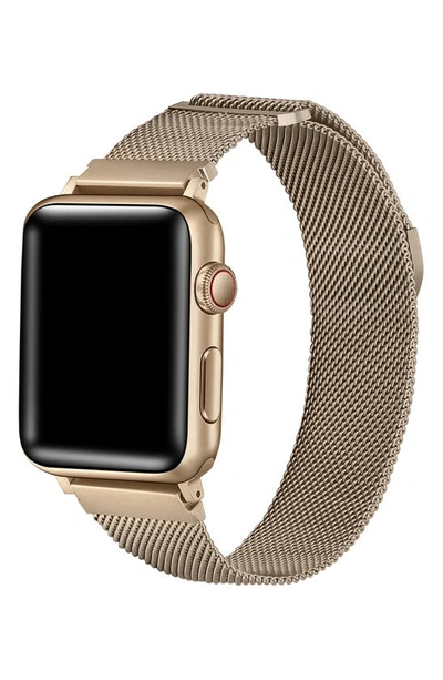 Shop The Posh Tech Infinity Stainless Steel Apple Watch® Watchband In New Gold