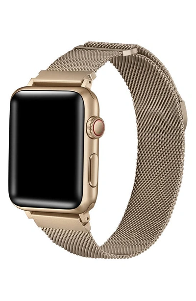 The Posh Tech Infinity Stainless Steel Apple Watch® Watchband In New Gold