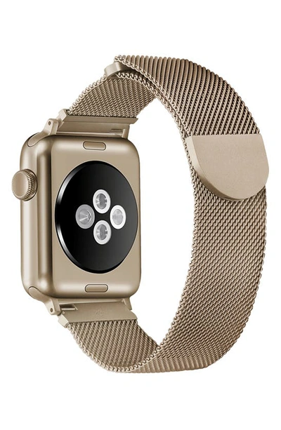 The Posh Tech Infinity Stainless Steel Apple Watch® Watchband In New Gold