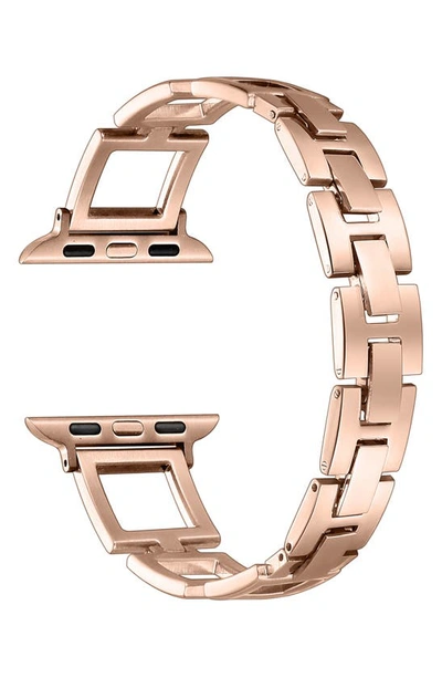 Shop The Posh Tech Journey Stainless Steel Apple Watch® Watchband In Rose Gold
