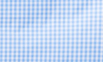 Shop Vineyard Vines Classic Fit On-the-go Brrrº Gingham Button-down Shirt In Newport Blue