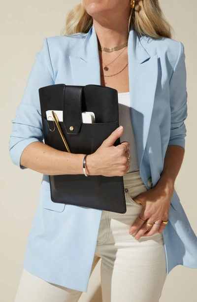 Lindsay Albanese Laptop Clutch In Black