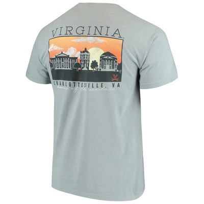 Shop Image One Gray Virginia Cavaliers Team Comfort Colors Campus Scenery T-shirt